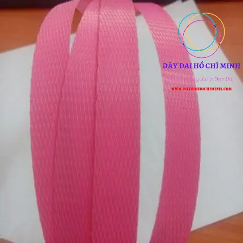 Dây Đai PP Màu Hồng cuộn 10kg (bán tự động)