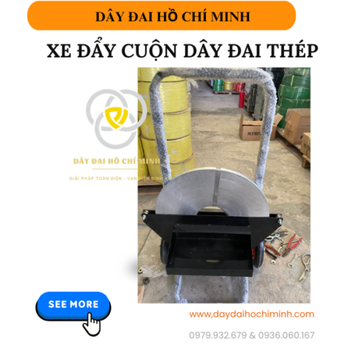 Hình ảnh thực tế chiếc xe đẩy dây đai thép cao cấp