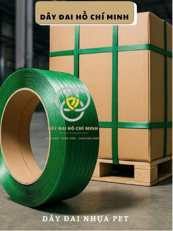 Dây đai PET đóng pallet hàng hóa chịu lực cao
