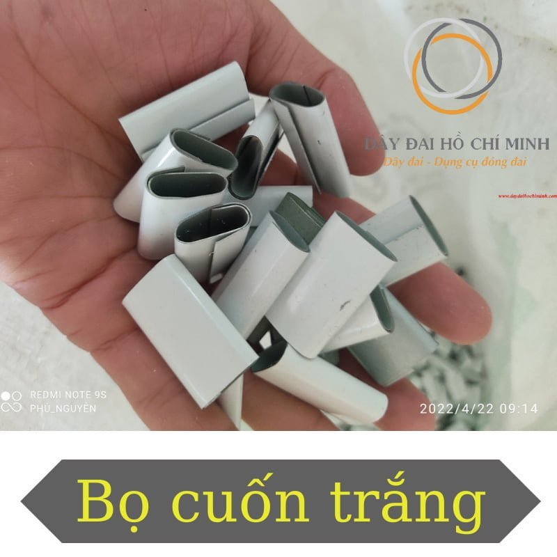 Bọ cuốn sắt màu trắng