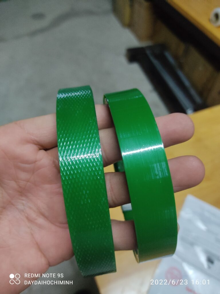 dây đai nhựa pet màu xanh