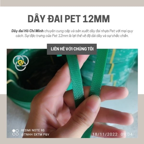 Dây Đai Nhựa Pet 12mm