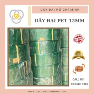 Dây đai nhựa Pet 12mm - Dây Đai Hồ Chí Minh