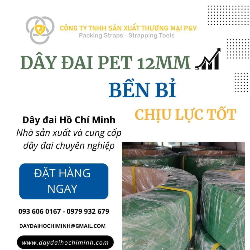 Dây đai nhựa Pet 12mm