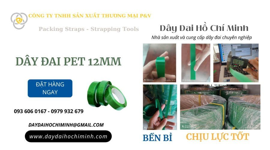 Dây đai nhựa Pet 12mm