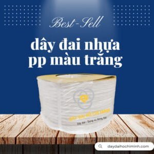 Dây đai nhựa PP màu trắng