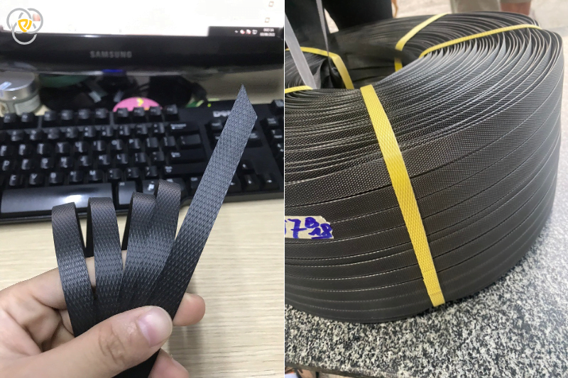 Dây đai nhựa pp màu đen cột cây sầu riêng