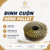 Đinh cuộn đóng pallet là sản phẩm chuyên dụng dùng để liên kết, cố định pallet gỗ, thùng gỗ và kiện hàng trong quá trình đóng gói, vận chuyển. Đinh được xếp thành cuộn, phù hợp sử dụng với máy đóng đinh cuộn, giúp thao tác nhanh, chắc chắn và nâng cao hiệu quả đóng pallet.