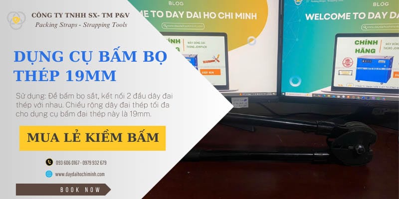 Dụng cụ bấm đai thép 19mm