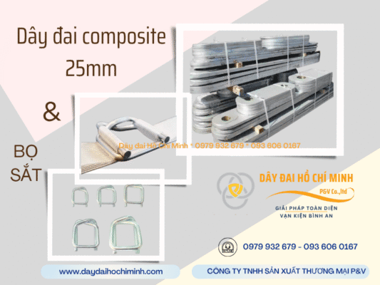 Dây đai composite 25mm - Lựa chọn hoàn hảo dùng để đóng gói hàng hóa, buộc hàng.