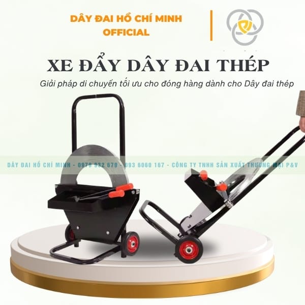 Xe đẩy dây đai thép