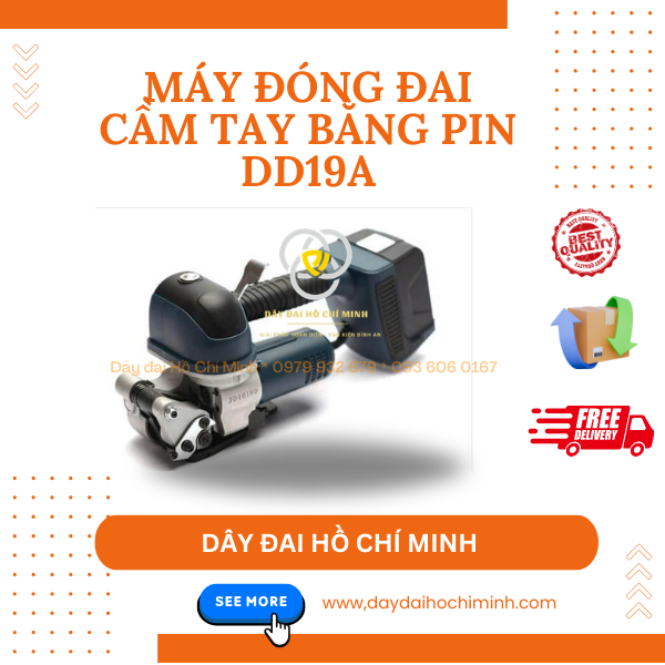 Máy đóng đai cầm tay dùng pin DD19A
