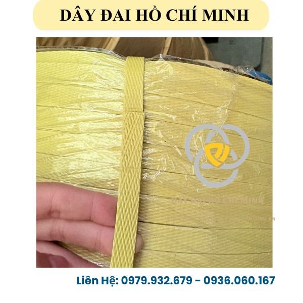 Dây đai PP bán tự động màu vàng – giải pháp đóng gói chắc chắn, tiết kiệm và an toàn cho doanh nghiệp.