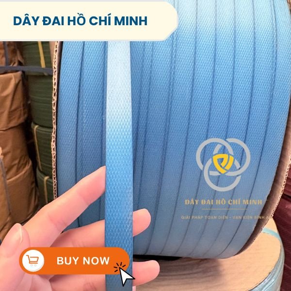 Dây Đai PP Bán Tự Động Màu Xanh Dương bền chắc, chạy máy ổn định, chuyên đóng carton và hàng hóa công nghiệp, giá tốt, giao nhanh toàn quốc.