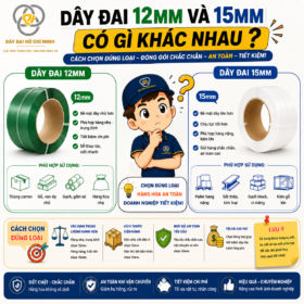 Làm sao phân biệt được dây đai 12mm và 15mm