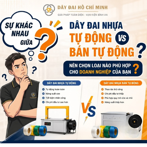 Làm sao để phân biệt được dây đai bán tự động và tự động ?