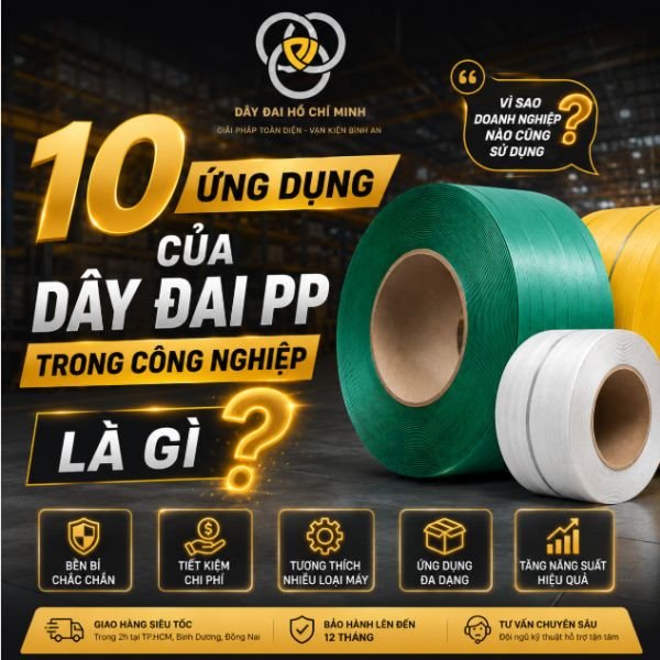 10 Ứng Dụng Của Dây Đai PP Trong Công Nghiệp Phổ Biến Nhất 2026