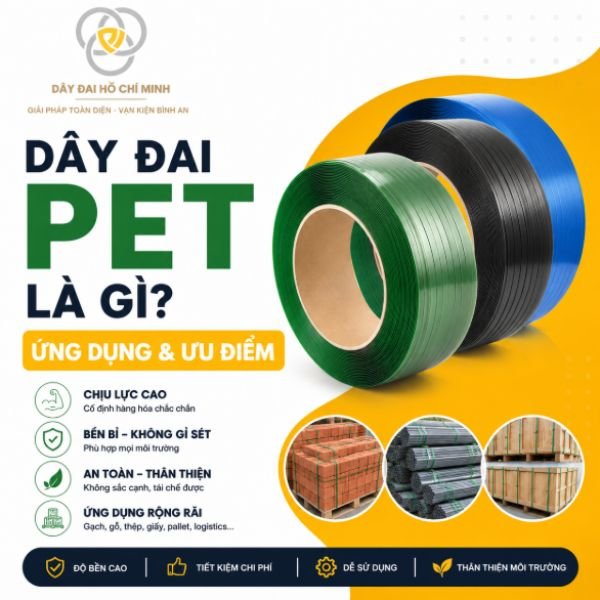 Dây Đai PET Là Gì? Ưu Điểm, Ứng Dụng Và Cách Chọn Dây Đai PET