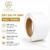 Dây đai PP 5mm màu trắng được sản xuất từ nhựa PP chất lượng cao, chuyên dùng đóng gói thùng carton, kiện hàng nhẹ và nông sản. Độ bền tốt, dễ sử dụng, phù hợp cho đóng tay và máy đóng đai.