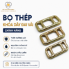 Bọ thép khóa dây đai vải chính hãng được sản xuất từ thép cường lực mạ kẽm chống gỉ, chuyên dùng cho dây đai Polyester và Composite, giúp siết chặt và cố định hàng hóa an toàn trong quá trình vận chuyển.