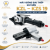 Bộ máy đóng đai thép khí nén KZL19 và KZS19 dùng dây đai thép 19mm, phù hợp đóng kiện sắt thép, tôn, gỗ, pallet và hàng hóa nặng.
