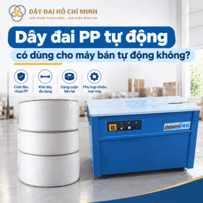Dây đai PP tự động có dùng cho máy bán tự động không