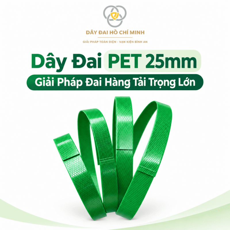 Dây Đai PET 25mm – Giải Pháp Đai Hàng Tải Trọng Lớn