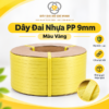 Dây đai nhựa PP 9mm màu vàng là sản phẩm chuyên dùng để đóng gói, cố định thùng carton và kiện hàng. Với thiết kế dạng cuộn tiện lợi, dây đai hỗ trợ đóng gói hàng hóa gọn gàng, chắc chắn, phù hợp cho kho bãi, nhà xưởng, cơ sở sản xuất và vận chuyển hàng hóa.