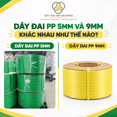 So sánh dây đai nhựa PP 5mm và 9mm – Dây Đai Hồ Chí Minh